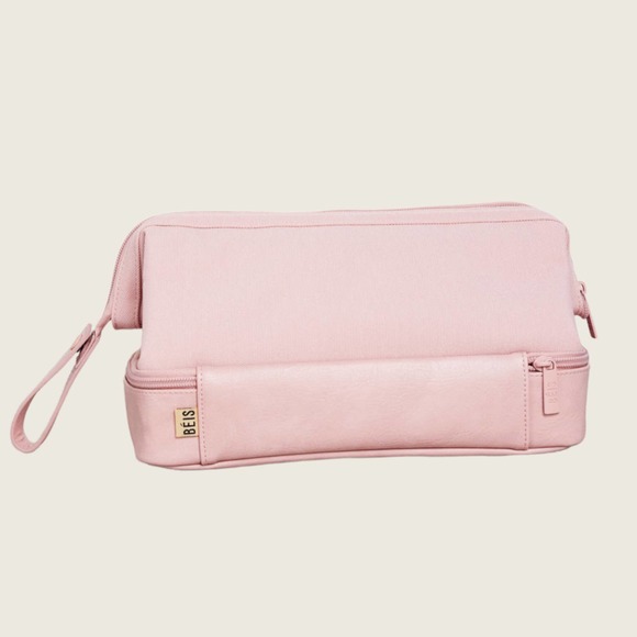 BEIS Bags Beis Dopp Kit Atlas Pink Cosmetic Bag Travel Makeup